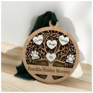 Bola arbol de la vida personalizable familia