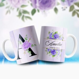 Taza personalizable abecedario