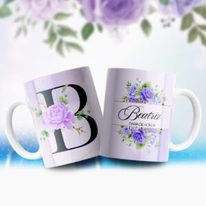 Taza personalizable abecedario