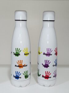Botella personalizable de acero inoxidable