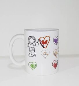 Taza personalizada huellas niñ@s